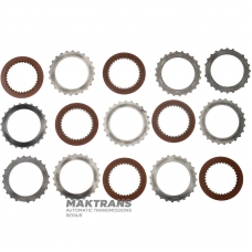 Комплект сталевих та фрикційних дисків FORWARD Clutch ZF 4HP22 – 6 фрикційних дисків (загальна товщина комплекту 21.50 мм)