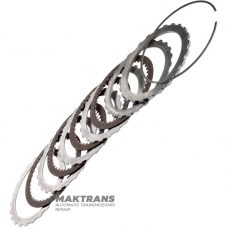 Комплект сталевих та фрикційних дисків LOW/REVERSE Clutch ZF 4HP22, ZF 4HP24, ZF 4HP24A — 4 фрикційні диски (загальна товщина 18.50 мм)