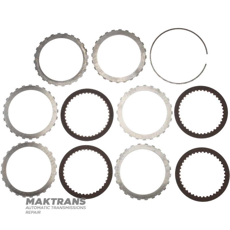 Комплект сталевих та фрикційних дисків LOW/REVERSE Clutch ZF 4HP22, ZF 4HP24, ZF 4HP24A — 4 фрикційні диски (загальна товщина 18.50 мм)