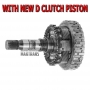 Планетарная передача No.4, барабан D Clutch (в новым обрезиненным поршнем), выходной вал (4WD) ZF 8HP70, 8HP75 — общая высота 256 mm, 43 шлица (нар.Ø шлицевой 34.75 мм), 4 сателлита