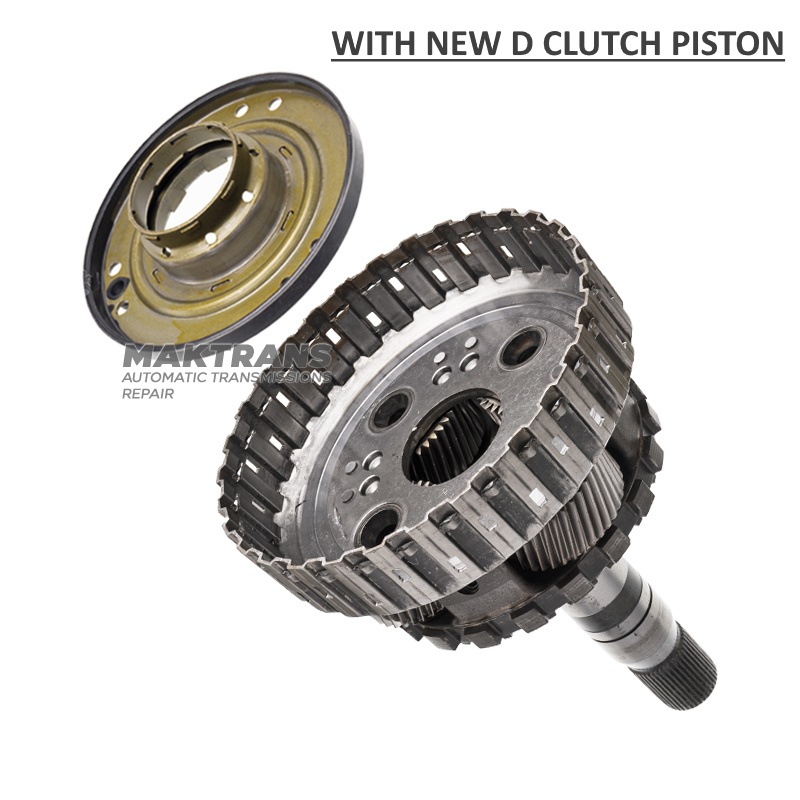 Планетарная передача No.4, барабан D Clutch (в новым обрезиненным поршнем), выходной вал (4WD) ZF 8HP70, 8HP75 — общая высота 256 mm, 43 шлица (нар.Ø шлицевой 34.75 мм), 4 сателлита