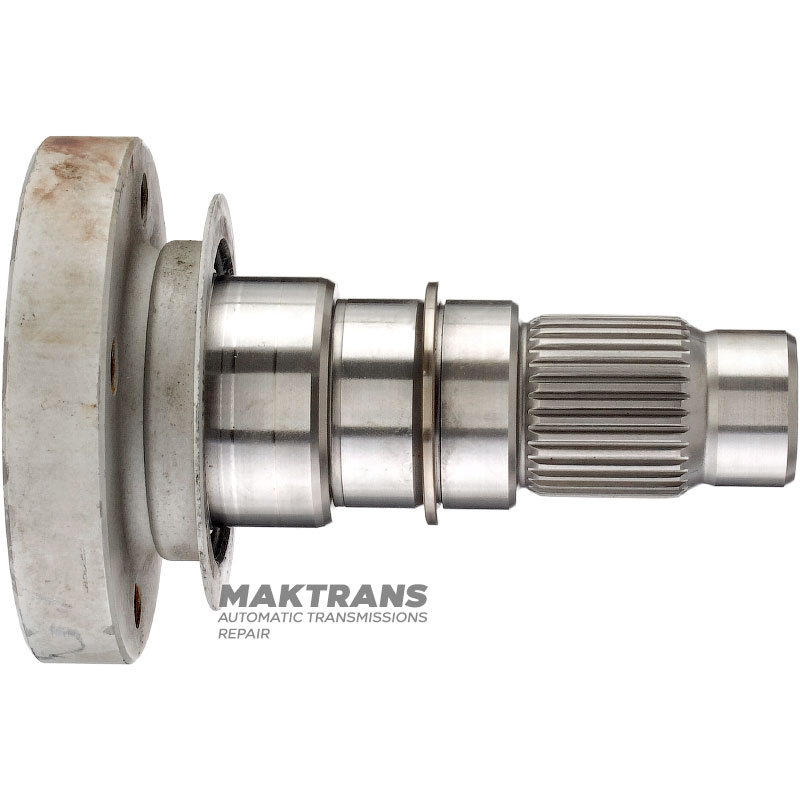Фланец передний раздаточной коробки BorgWarner BW4440, 68055317AA — 4 крепежных отверстия (вн.Ø 8.25 мм), 34 шлица (нар.Ø 34.75 мм), (CHRYSLER 300 V6 3.6L, 845RFE Transmission)