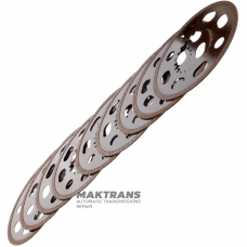 Комплект фрикційних дисків BorgWarner BW4440, BW4477 - 24267380, 9 фрикційних дисків (нар.Ø 149.95 мм, 22 зуби), CHRYSLER 300 V6 3.6L, 845RFE Transmission, Cadillac CTS