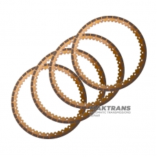 Комплект фрикционных дисков  Low / Reverse (B2) Brake AISIN WARNER TF-70SC, TF-71SC, TF-73SC — 4 фрикционных диска (толщина 1.55 мм, 56 зубьев, нар.Ø 170.65 мм)