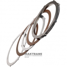 Комплект сталевих та фрикційних дисків Overdrive Clutch FORD E4OD - E9TZ-7B164-A, E9TZ7B164A, E9TZ-7B442-A, E9TZ7B442A (2 фрикційні диски, товщина опорного диска 12.50 мм)