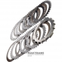 Комплект стальных и фрикционных дисков C5 Clutch ALLISON 1000, 2000, 2400 — 29531058, 29536482, 29537393, 8 фрикционных дисков (общая толщина комплекта 48.70 мм)