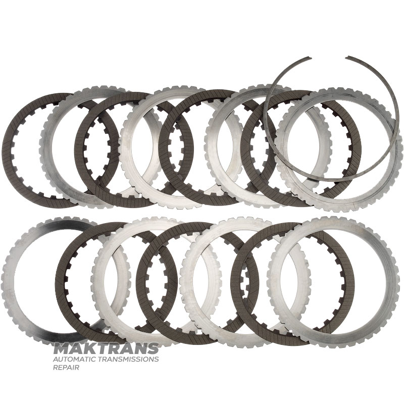 Комплект стальных и фрикционных дисков C2 Clutch ALLISON 1000, 2000, 2400 — 29538469, 29530315, 7 фрикционных дисков (общая толщина комплекта 30.75 мм)