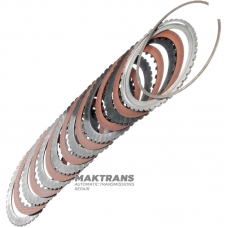 Комплект сталевих та фрикційних дисків C2 Clutch ALLISON 1000, 2000, 2400 - 29538469, 29530315, 7 фрикційних дисків (загальна товщина комплекту 32.75 мм)