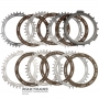 Комплект стальных и фрикционных дисков C4 Clutch ALLISON 1000, 2000, 2400 — 6 фрикционных дисков (толщина 1.90 мм, 103 зуба), общая толщина комплекта 42.75 мм, 29542192, 29542191, 29531049, 29546701, 29535640