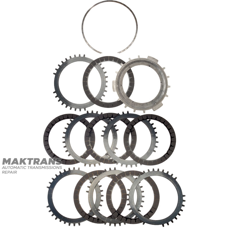 Комплект стальных и фрикционных дисков C3 (3-5-R) Clutch ALLISON 1000, 2000, 2400 — 6 фрикционных диска (общая толщина комплекта 36.60 мм), 29542192, 29546701, 29531049, 29535648