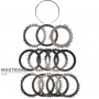 Комплект стальных и фрикционных дисков C3 (3-5-R) Clutch ALLISON 1000, 2000, 2400 — 6 фрикционных диска (общая толщина комплекта 36.60 мм), 29542192, 29546701, 29531049, 29535648