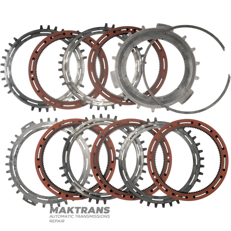 Комплект стальных и фрикционных дисков C3 (3-5-R) Clutch ALLISON 1000, 2000, 2400 — 5 фрикционных диска (общая толщина комплекта 37.15 мм), 29542192, 29546701, 29531049, 29535648