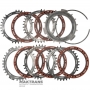 Комплект стальных и фрикционных дисков C3 (3-5-R) Clutch ALLISON 1000, 2000, 2400 — 5 фрикционных диска (общая толщина комплекта 37.15 мм), 29542192, 29546701, 29531049, 29535648