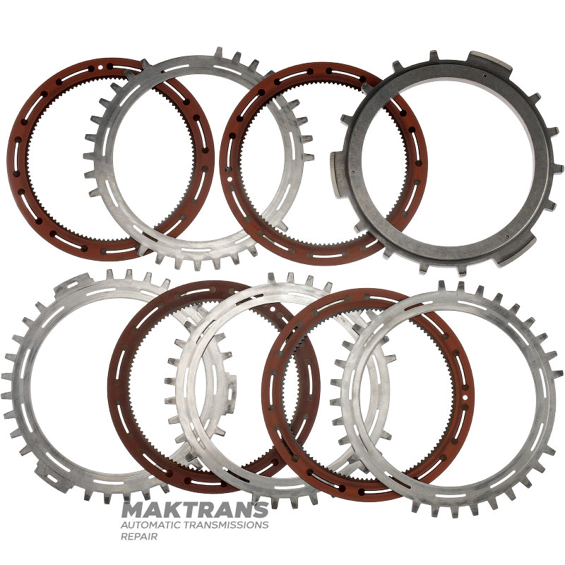 Комплект стальных и фрикционных дисков C4 Clutch ALLISON 1000, 2000, 2400 — 4 фрикционных диска (толщина 2.30 мм, 117 зуба), общая толщина комплекта 34.70 мм (31 мм), 29542192, 29542191, 29531049, 29546701, 29535640