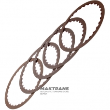 Комплект фрикционных дисков FORD A Clutch, Low / Reverse Brake 6R60, 6R75, 6R80 — 1068-277-004, 5 фрикционных дисков (толщина 1.60 мм, нар.Ø 187 мм , 30 зубьев)
