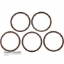 Комплект фрикційних дисків FORD A Clutch, Low / Reverse Brake 6R60, 6R75, 6R80 - 1068-277-004, 5 фрикційних дисків (товщина 2.20 мм, нар.Ø 187 мм, 30 зубів)