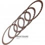 Комплект фрикційних дисків FORD A Clutch, Low / Reverse Brake 6R60, 6R75, 6R80 - 1068-277-004, 5 фрикційних дисків (товщина 2.20 мм, нар.Ø 187 мм, 30 зубів)