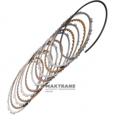 Комплект стальных и фрикционных дисков B2 Brake TOYOTA / LEXUS UA81E, UA81F — 3569206030, 356820E010, 5 фрикционных дисков (общая толщина комплекта 22.05 мм)