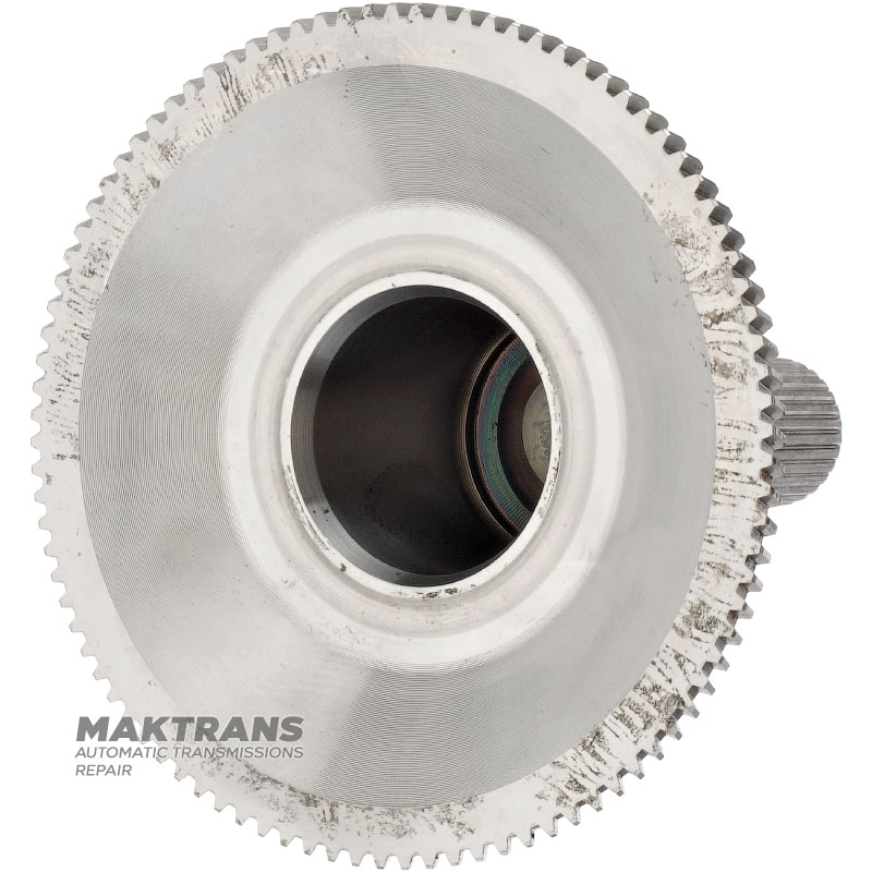 Intermediate shaft, Overdrive ring gear flange  FORD E4OD, 4R100 — total height 129 mm,  30 splines (Ø 25.30 mm)