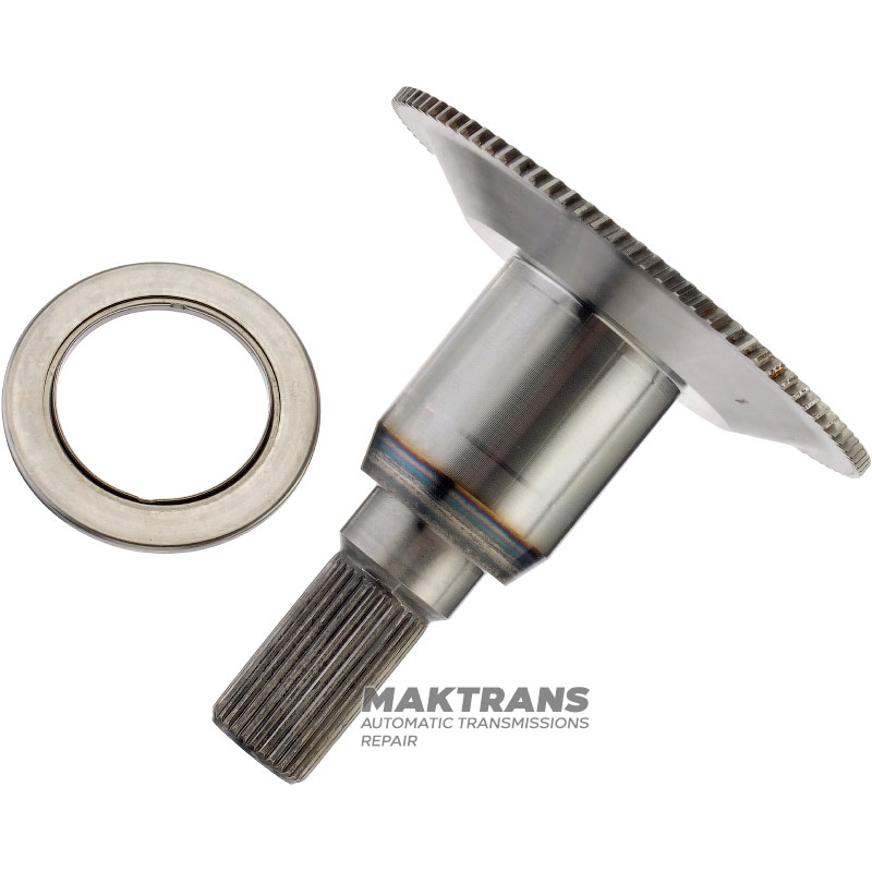 Intermediate shaft, Overdrive ring gear flange  FORD E4OD, 4R100 — total height 129 mm,  30 splines (Ø 25.30 mm)