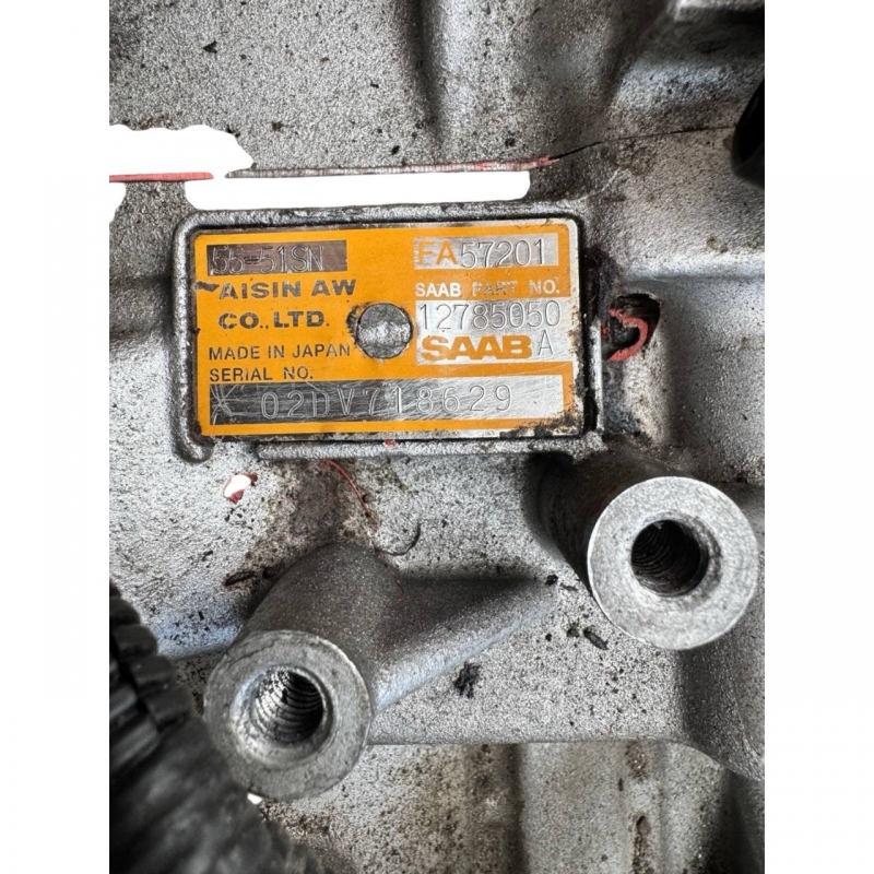 Automatic transmission assembly AW55-51SN 2WD — 12785050A (FA57201), WITHOUT TCM, WITH torque converter, SAAB 9-3 (YS3F, E79, D79, D75) 2.0L Turbo