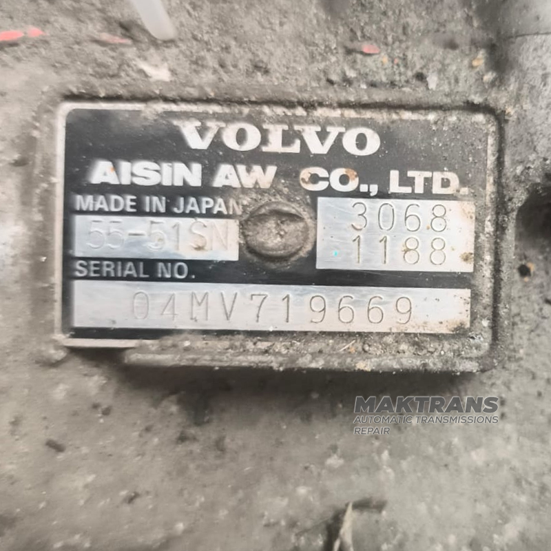Automatic transmission assembly AISIN WARNER AW55-51SN 4WD —30681188 (Volvo XC90 2002–2006 2.4 D D5), with torque converter 43A180