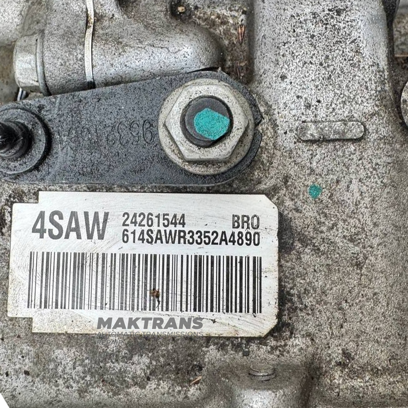 Автоматическая трансмиссия в сборе GM 6T40 2WD (FWD) — 24261544, маркировка трнасмиссии 4SAW (BUICK ENCORE 1.4L 6 Speed FWD, 2013-2014)