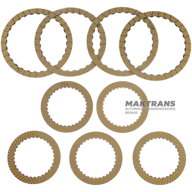Комплект фрикційних дисків подвійного зчеплення K1, K2 Clutch DQ250 02E DSG6