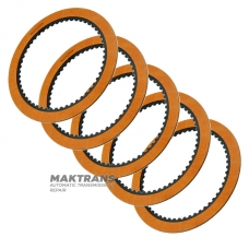 Комплект фрикционных дисков FORWARD Clutch GM 4T80E, 24204898, 24223145 — 5 дисков в комплекте (нар.Ø 163 мм, толщина 2.10 мм, 53 зуба)