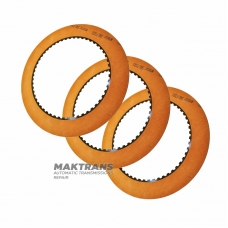 Комплект фрикційних дисків 2ND Clutch GM 4T80E, 8681371 - 3 диски в комплекті (нар.Ø 191 мм, товщина 2.10 мм, 54 зуби)