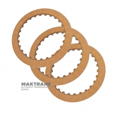 Комплект фрикційних дисків REVERSE Clutch GM 4T80E, 24206897 - 3 диски в комплекті (нар.Ø 151 мм, товщина 2.10 мм, 26 зубів)