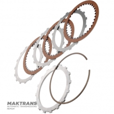 Комплект сталевих та фрикційних AW A466ND, NISSAN RE6R01A, 31100EZ00A — NISSAN TITAN 5.0D CEV8D1 (3 фрикційні диски, загальна товщина комплекту 19.60 мм)