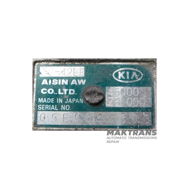 Автоматическая трансмиссия в сборе AISIN WARNER 50-42LE (2WD) — 45000-ZB000 (Kia Carnival 2 (FIB/FLD) 2.9 HPDi 16)