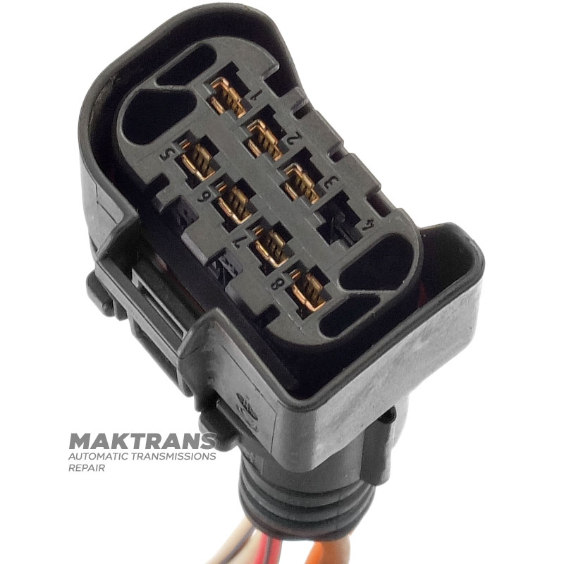 Разьем с проводами актуатора раздаточной коробки BMW ATC350, ATC450, ATC35L ATC45L — 7807248, 7526417 (активные пины 1-2-3 / 5-6-7-8)