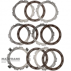 Комплект сталевих та фрикційних дисків C4 Clutch ALLISON 3000 Series - 29536345, 29536336, 29501424, 5 фрикційних дисків (загальна товщина комплекту 29.05 мм)