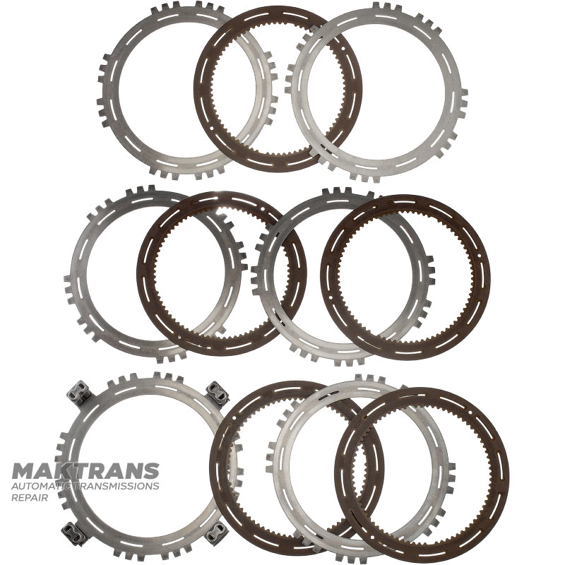 Комплект сталевих та фрикційних дисків C4 Clutch ALLISON 3000 Series - 29536345, 29536336, 29501424, 5 фрикційних дисків (загальна товщина комплекту 29.05 мм)