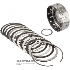 Барабан K3 Clutch (в сборе) AS68RC, AS69RC — 68244775AB, 6 фрикционных дисков (общая толщина комплекта 34.65 мм), общая высота барабана 88 мм