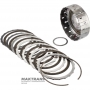 Барабан K3 Clutch (в сборе) AS68RC, AS69RC — 68244775AB, 6 фрикционных дисков (общая толщина комплекта 34.65 мм), общая высота барабана 88 мм