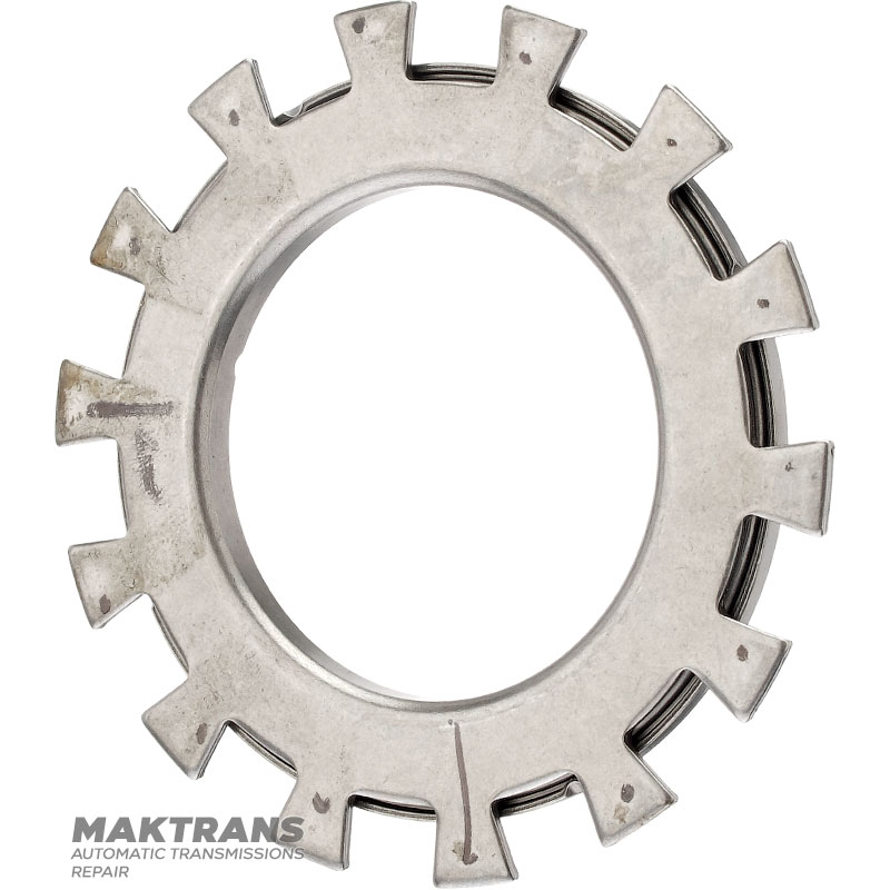 Игольчатый подшипник гидротрансформатора Nissan RE4R03A / JATCO JR403E, JF010E — толщина 6.05 мм, вн.Ø 51.90 мм, нар.Ø 76.75 мм, 14 зубьев