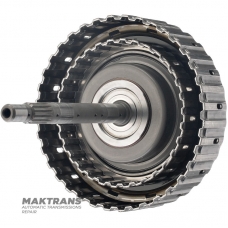 Вхідний вал, барабан HIGH / LOW Clutch MAZDA CW6A-EL, EW6A-EL - загальна довжина валу 308 мм, HIGH Clutch (3 фрикційні диски), LOW Clutch (4 фрикційні диски)