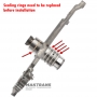 Ступиця масляного насоса Aisin Warner AWF8G30 - 8GB140 (кільця ущільнювачів необхідно замінити на нові перед встановленням на трансмісію)