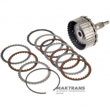 Барабан K27 Clutch і вихідний вал (2WD) Mercedes-Benz 725.0 — загальна висота 198 мм, 30 шліців (нар.Ø 31.65 мм), 4 фрикційні диски (загальна товщина комплекту 20.05 мм)