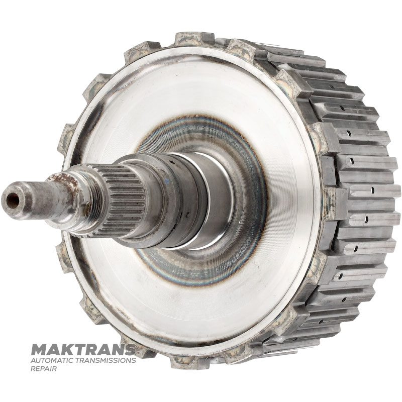 Барабан K27 Clutch і вихідний вал (2WD) Mercedes-Benz 725.0 — загальна висота 198 мм, 30 шліців (нар.Ø 31.65 мм), 4 фрикційні диски (загальна товщина комплекту 20.05 мм)