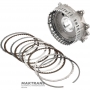 Центральный суппорт, барабан B1 Brake AISIN WARNER AWF8G30 — снято с новых трансмиссий — 53 зуба на косозубой шесетрне, барабан B1 Brake (4 фрикционных диска)