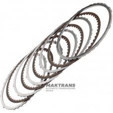 Комплект сталевих та фрикційних дисків B1 Brake AISIN WARNER AWF8G30, TOYOTA/LEXUS UB80E, UB80F, VAG AQ300 (09S) – 4 фрикційні диски (загальна товщина комплекту 19 мм)