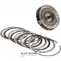 Барабан C2 Clutch (з нових трансмісій) AISIN WARNER AWF8G30, VAG A1300 (09S) — загальна висота 123 мм, 4 фрикційні диски, без підшипників