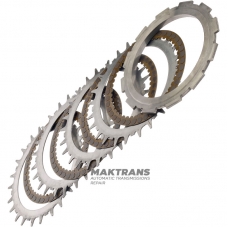 Комплект сталевих та фрикційних дисків Low & Reverse Brake MAZDA CW6A-EL, EW6A-EL – 4 фрикційні диски (загальна товщина комплекту 23.35 мм)