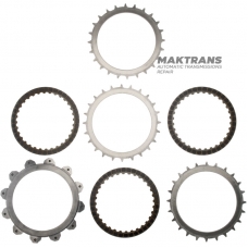 Комплект стальных и фрикционных дисков 2-6 Brake MAZDA CW6A-EL, EW6A-EL — 4 фрикционных диска (общая толщина комплекта 23.35 мм)