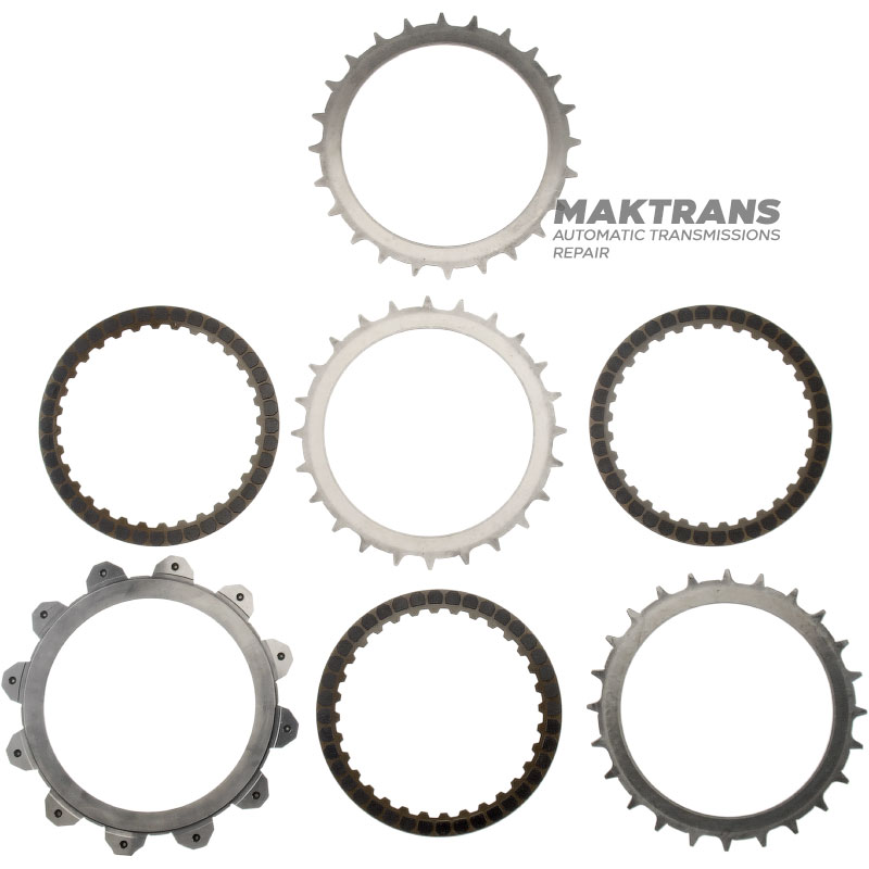 Комплект сталевих та фрикційних дисків 2-6 Brake MAZDA CW6A-EL, EW6A-EL - 4 фрикційні диски (загальна товщина комплекту 23.35 мм)