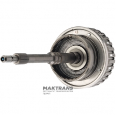 Вхідний вал, брабан K2 Clutch (порожній, без дисків) MERCEDES-BENZ 722.9 - загальна довжина вала 417 mm, 86 зубів на кільцевій шесетрні, від поршня до стопора 28 мм